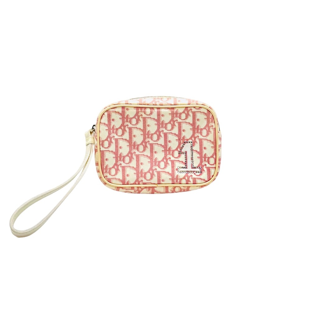 FIRM PRICE Auth Christian Dior Girly Wristlet